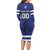 Custom Canada Hockey Team Long Sleeve Bodycon Dress Maple Leaf Blue Version