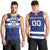 Custom Canada Hockey Team Men Tank Top Maple Leaf Blue Version