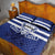 Canada Hockey Team Quilt Bed Set Maple Leaf Blue Version