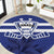 Canada Hockey Team Round Carpet Maple Leaf Blue Version