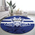 Canada Hockey Team Round Carpet Maple Leaf Blue Version