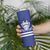 Custom Canada Hockey Team Skinny Tumbler Maple Leaf Blue Version