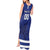 Custom Canada Hockey Team Tank Maxi Dress Maple Leaf Blue Version