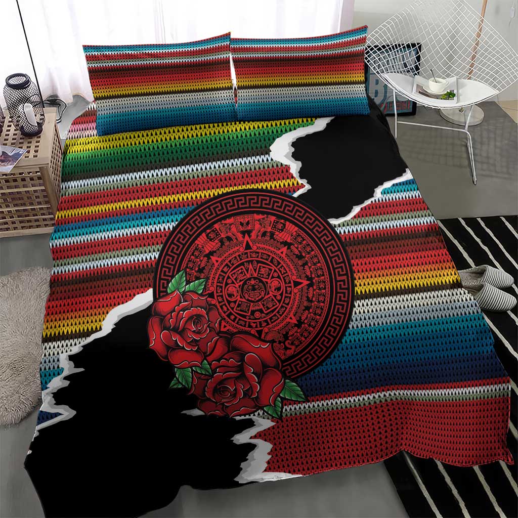 Mexico Aztec Circle Bedding Set Poncho Pattern