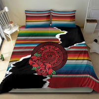 Mexico Aztec Circle Bedding Set Poncho Pattern