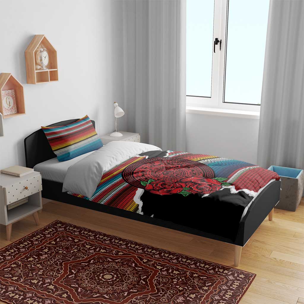 Mexico Aztec Circle Bedding Set Poncho Pattern