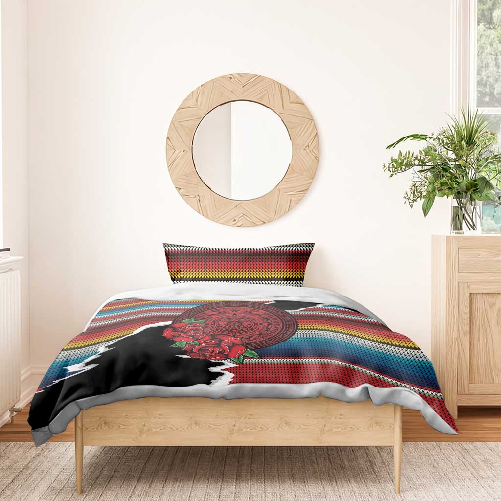 Mexico Aztec Circle Bedding Set Poncho Pattern