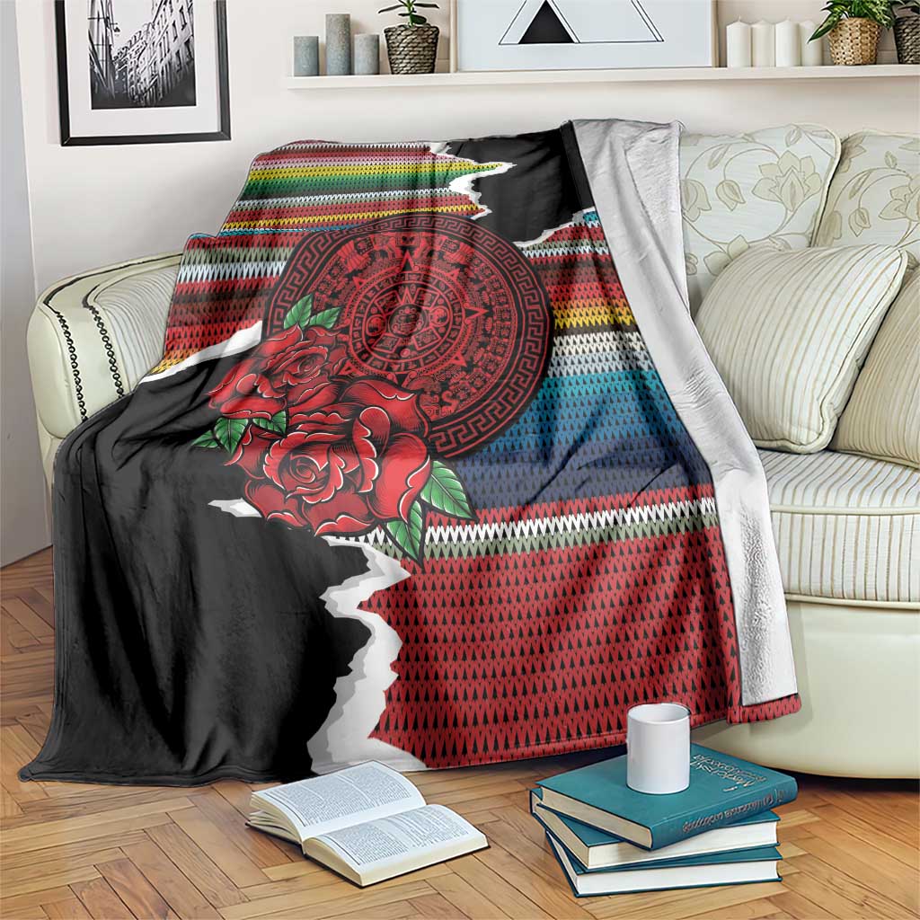 Mexico Aztec Circle Blanket Poncho Pattern