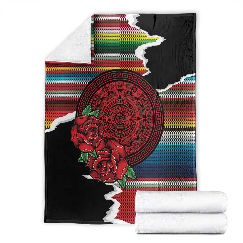 Mexico Aztec Circle Blanket Poncho Pattern