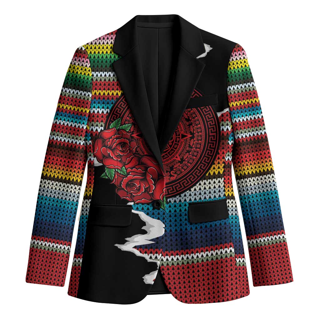 Mexico Aztec Circle Blazer Poncho Pattern