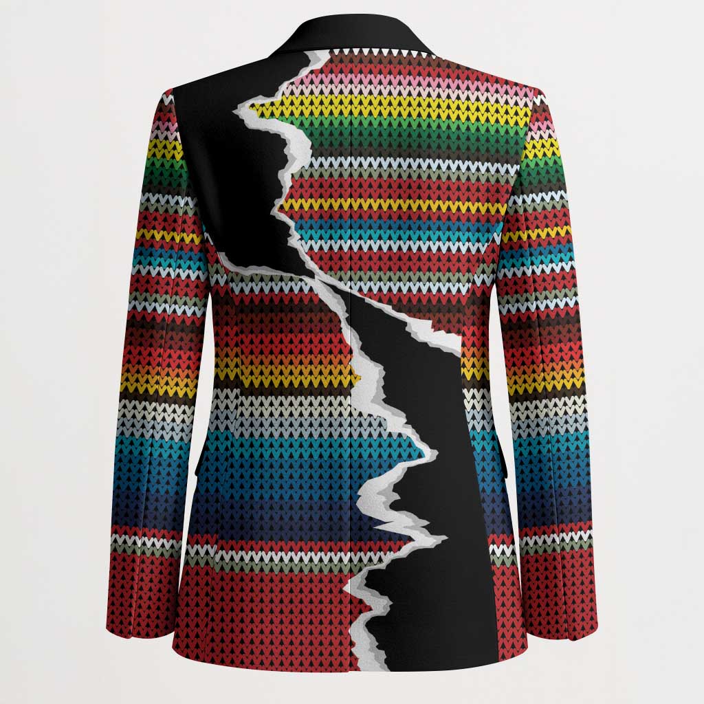 Mexico Aztec Circle Blazer Poncho Pattern
