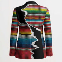 Mexico Aztec Circle Blazer Poncho Pattern