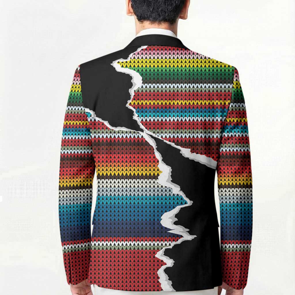 Mexico Aztec Circle Blazer Poncho Pattern