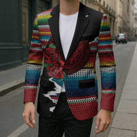 Mexico Aztec Circle Blazer Poncho Pattern
