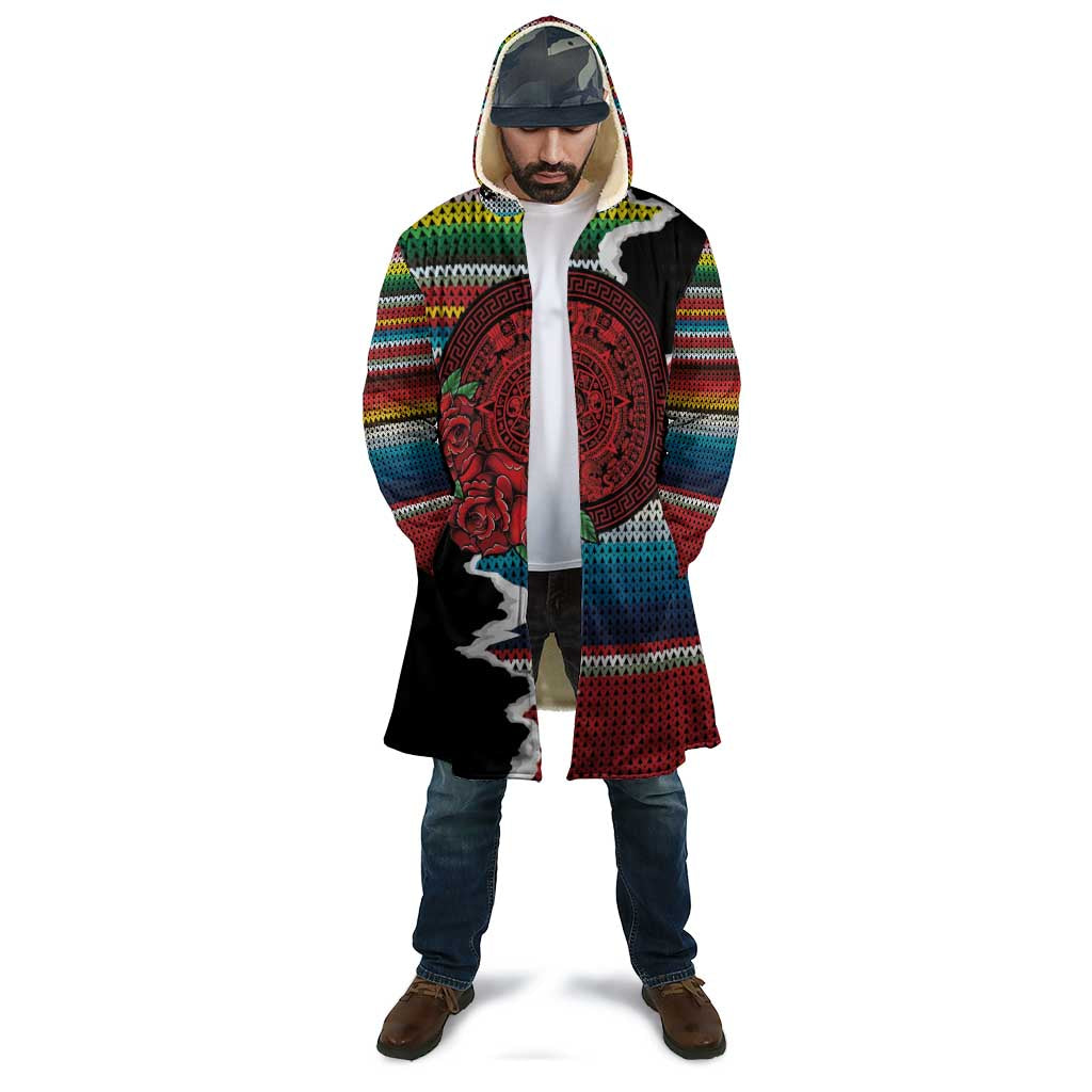 Mexico Aztec Circle Cloak Poncho Pattern