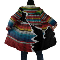 Mexico Aztec Circle Cloak Poncho Pattern