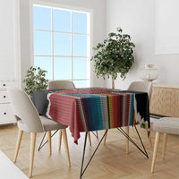 Mexico Aztec Circle Tablecloth Poncho Pattern