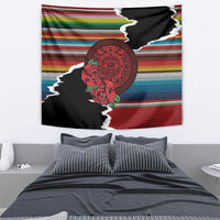 Mexico Aztec Circle Tapestry Poncho Pattern