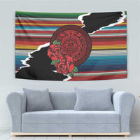Mexico Aztec Circle Tapestry Poncho Pattern