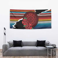 Mexico Aztec Circle Tapestry Poncho Pattern