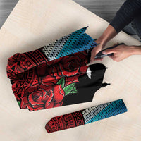Mexico Aztec Circle Umbrella Poncho Pattern
