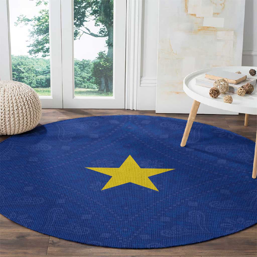 Congo Free State 1885-1908 Round Carpet Werk en voortgang