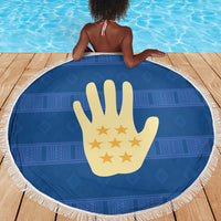 Kingdom of Loango Beach Blanket African Pattern Flag Stylized