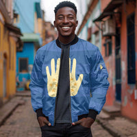 Kingdom of Loango Bomber Jacket African Pattern Flag Stylized