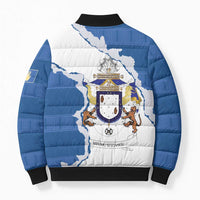 Kingdom of Loango Bomber Puffer Jacket African Pattern Flag Stylized