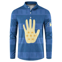 Kingdom of Loango Button Sweatshirt African Pattern Flag Stylized