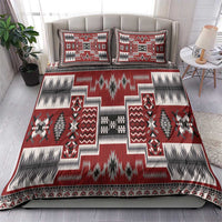 Navajo Tribal Pattern Vintage Red Bedding Set