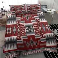 Navajo Tribal Pattern Vintage Red Bedding Set