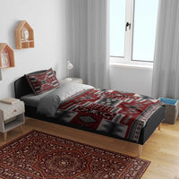 Navajo Tribal Pattern Vintage Red Bedding Set