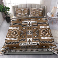 Navajo Tribal Pattern Vintage Brown Bedding Set