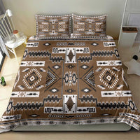 Navajo Tribal Pattern Vintage Brown Bedding Set