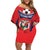 Personalized Panama 2024 Football Family Matching Off Shoulder Short Dress and Hawaiian Shirt Go Los Canaleros - Wonder Print Shop