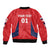Personalized Panama 2024 Football Sleeve Zip Bomber Jacket Go Los Canaleros - Wonder Print Shop