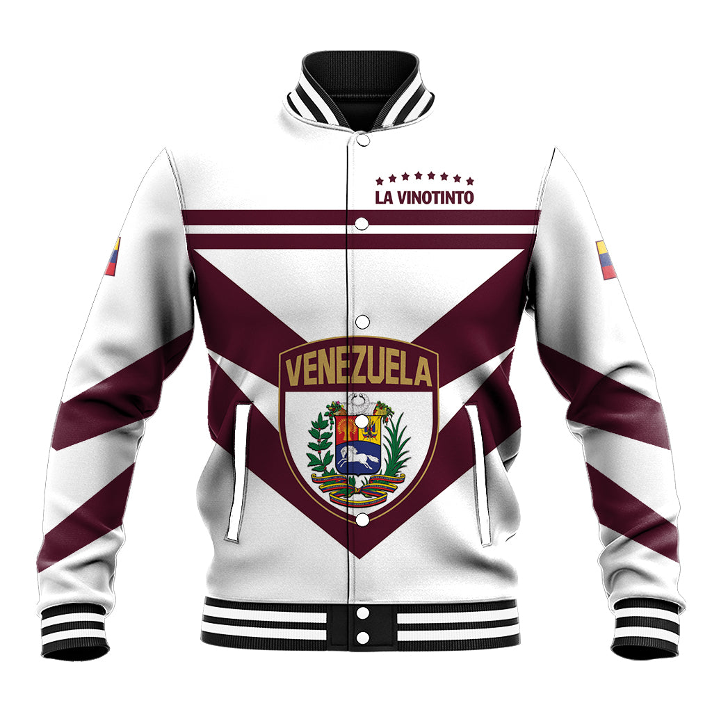 Personalized Venezuela 2024 Football Baseball Jacket Mano tengo fe La Vinotinto - Wonder Print Shop