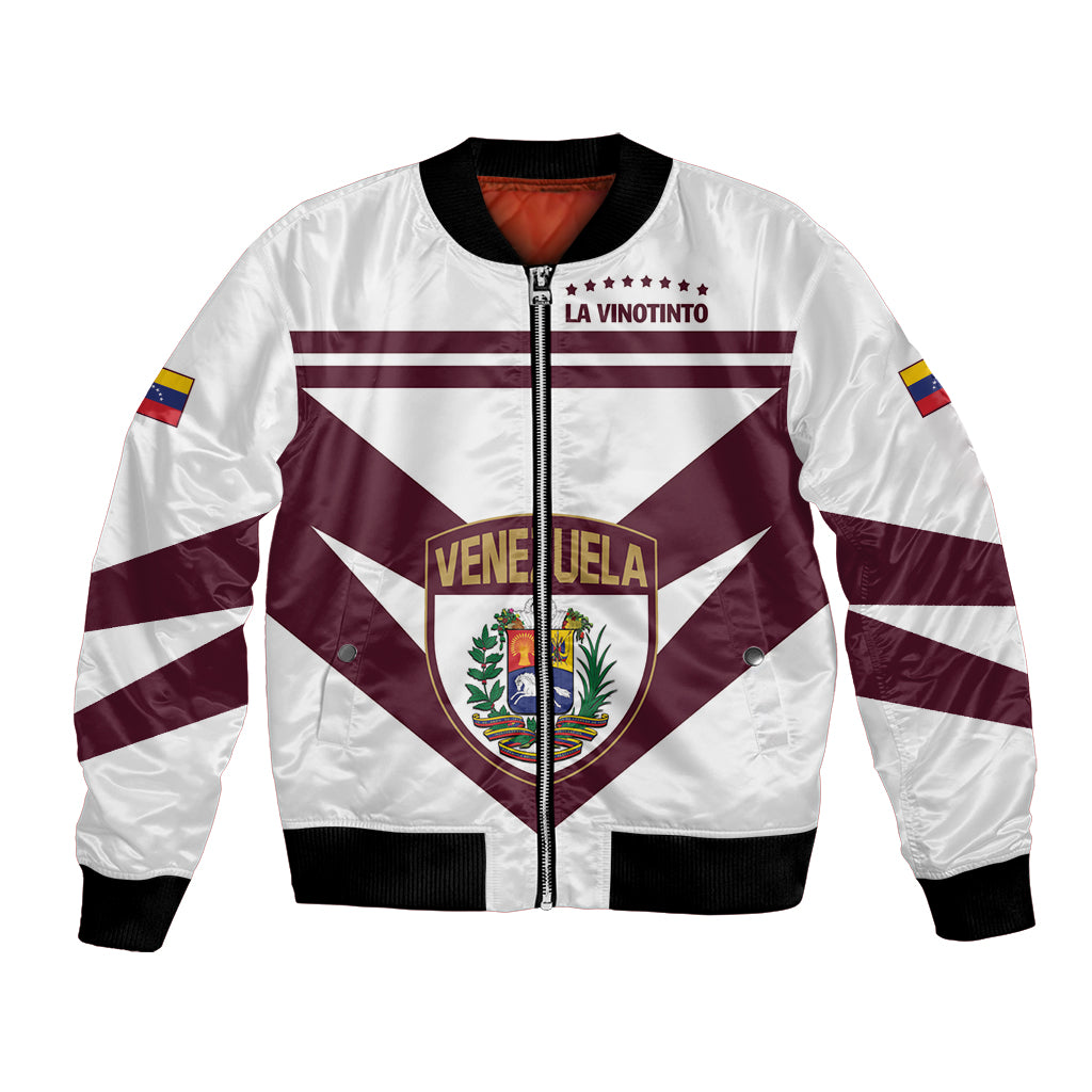 Personalized Venezuela 2024 Football Bomber Jacket Mano tengo fe La Vinotinto - Wonder Print Shop