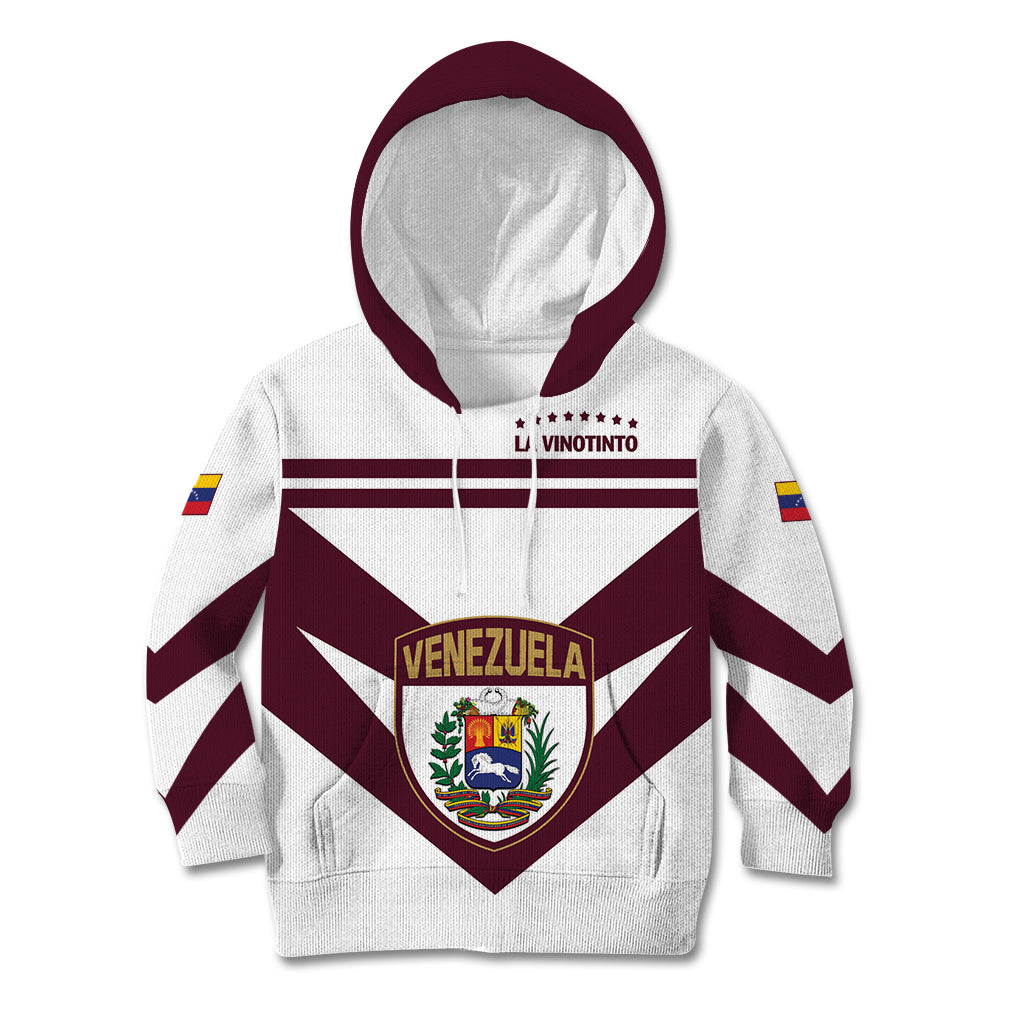 Personalized Venezuela 2024 Football Kid Hoodie Mano tengo fe La Vinotinto - Wonder Print Shop