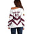 Personalized Venezuela 2024 Football Off Shoulder Sweater Mano tengo fe La Vinotinto - Wonder Print Shop