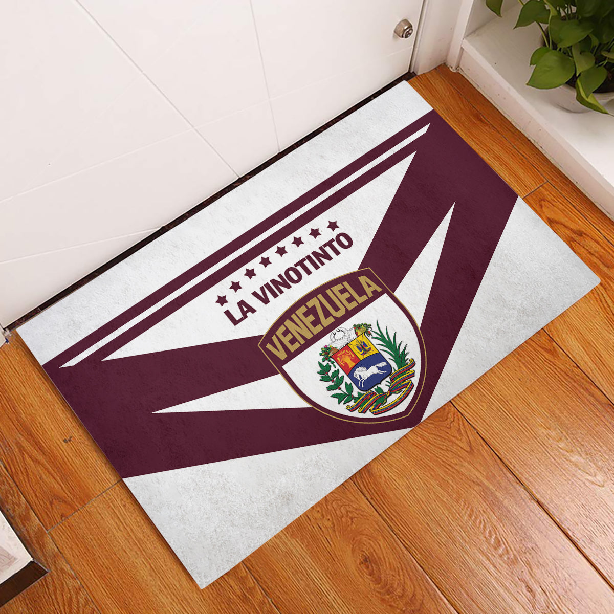 Venezuela 2024 Football Rubber Doormat Mano tengo fe La Vinotinto - Wonder Print Shop