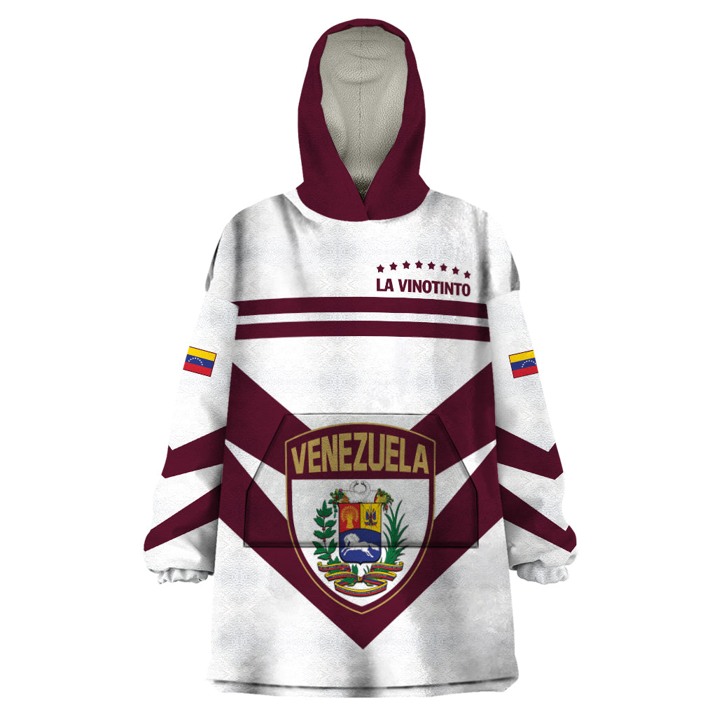 Personalized Venezuela 2024 Football Wearable Blanket Hoodie Mano tengo fe La Vinotinto - Wonder Print Shop