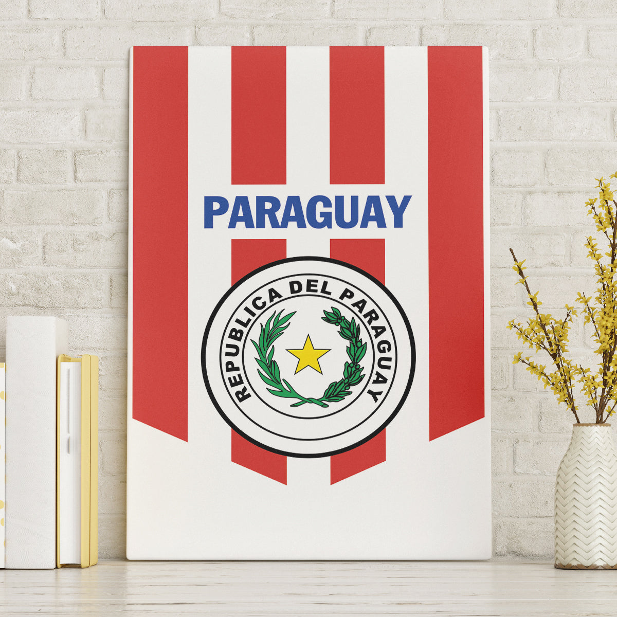 Paraguay 2024 Football Canvas Wall Art Come On La Albirroja - Wonder Print Shop