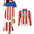 Personalized Paraguay 2024 Football Couples Matching Mermaid Dress and Long Sleeve Button Shirt Come On La Albirroja