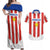 Personalized Paraguay 2024 Football Couples Matching Off Shoulder Maxi Dress and Hawaiian Shirt Come On La Albirroja - Wonder Print Shop