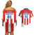 Personalized Paraguay 2024 Football Couples Matching Off Shoulder Short Dress and Hawaiian Shirt Come On La Albirroja - Wonder Print Shop