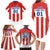 Personalized Paraguay 2024 Football Family Matching Long Sleeve Bodycon Dress and Hawaiian Shirt Come On La Albirroja - Wonder Print Shop