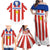 Personalized Paraguay 2024 Football Family Matching Off Shoulder Maxi Dress and Hawaiian Shirt Come On La Albirroja - Wonder Print Shop