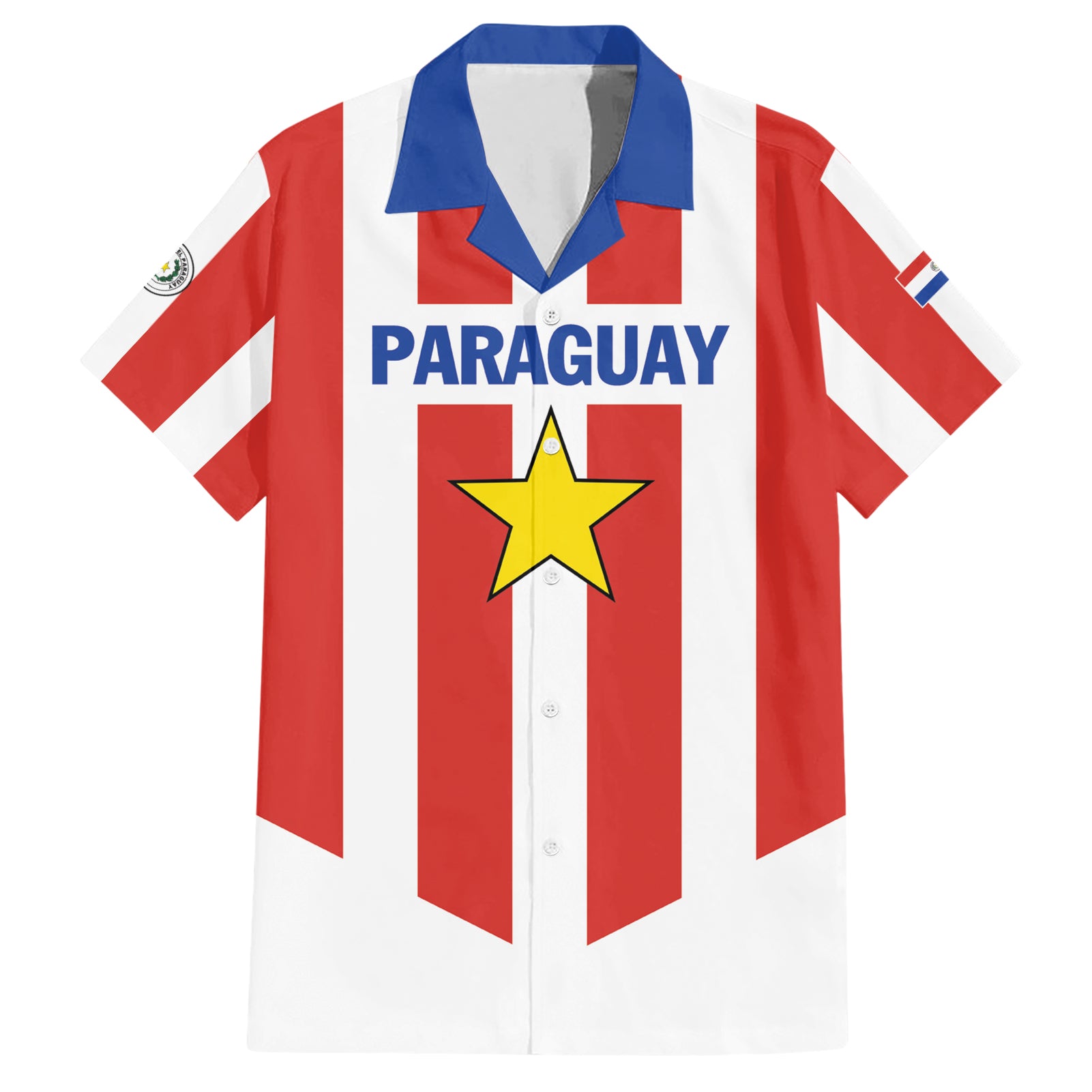 Personalized Paraguay 2024 Football Hawaiian Shirt Come On La Albirroja - Wonder Print Shop